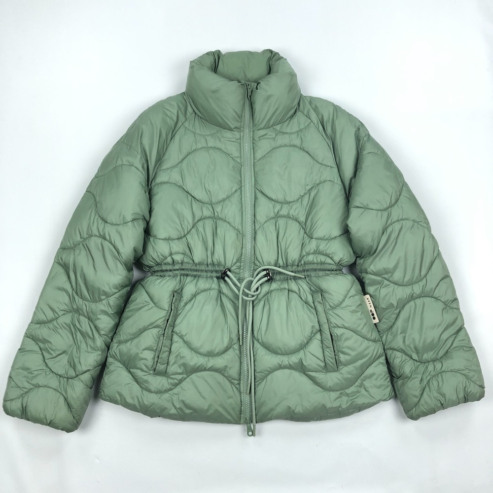 OOFWear Puffer Jacket Womens Size 42 Medium Green